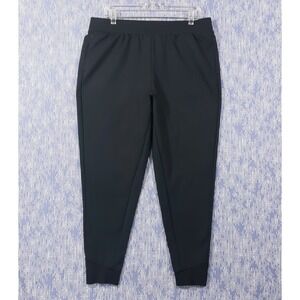 Brooks Run Happy Athletic Fit Jogger Pants Womens XL Black 34 x 27